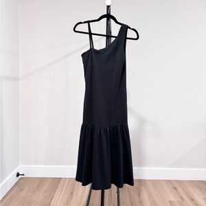 NWT Banana Republic One-Shoulder w/ Removable Strap Dress, Black